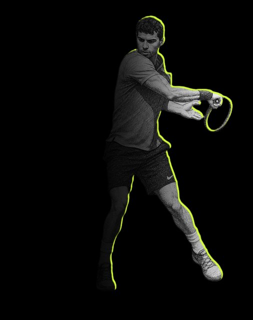 Dimitrov's one-hander, instant 1 of 8