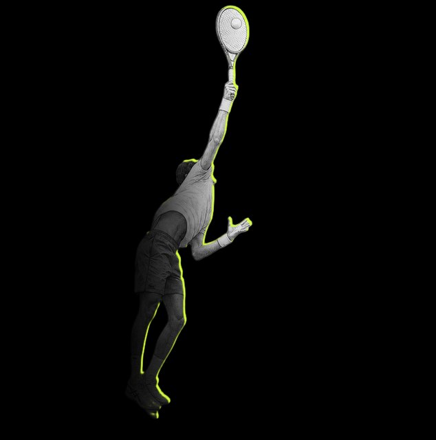 Djokovic's serve, instant 6 of 8