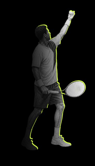 Sampras's serve, instant 1 of 8